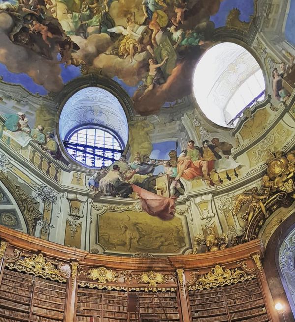 Wiedeń Austriacka Bibilioteka Narodowa - freski